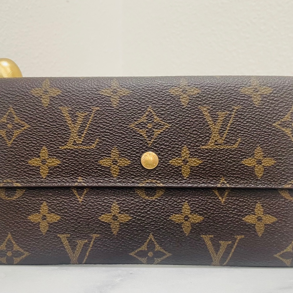 Louis Vuitton Monogram Porte Tresor International Tri-fold Long Wallet